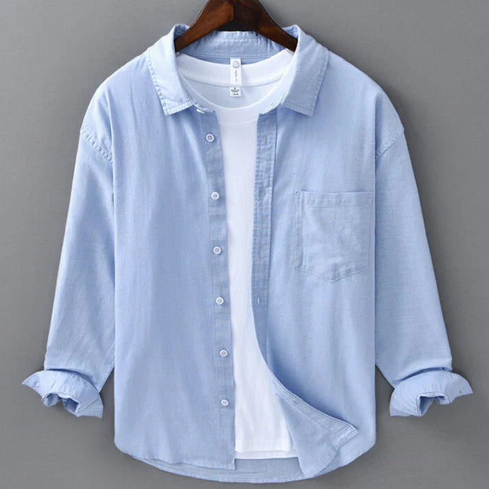 LORENZO | CAMISA DE ALGODÓN Y LINO