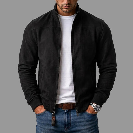 LORENZO™ | Chaqueta Bomber de Ante