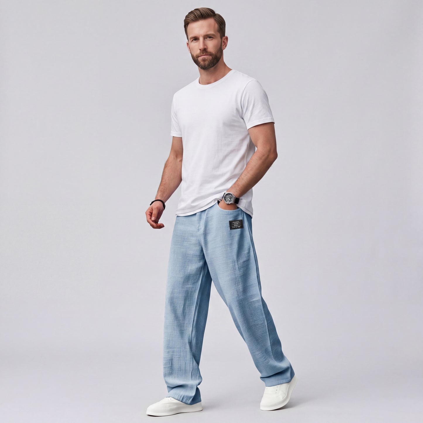 GABRIEL | PANTALONES LIGEROS DE CORTE RECTO