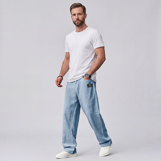 GABRIEL | PANTALONES LIGEROS DE CORTE RECTO