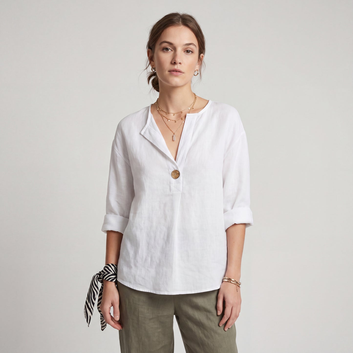GEMMA | TOP HOLGADO CON CUELLO EN V