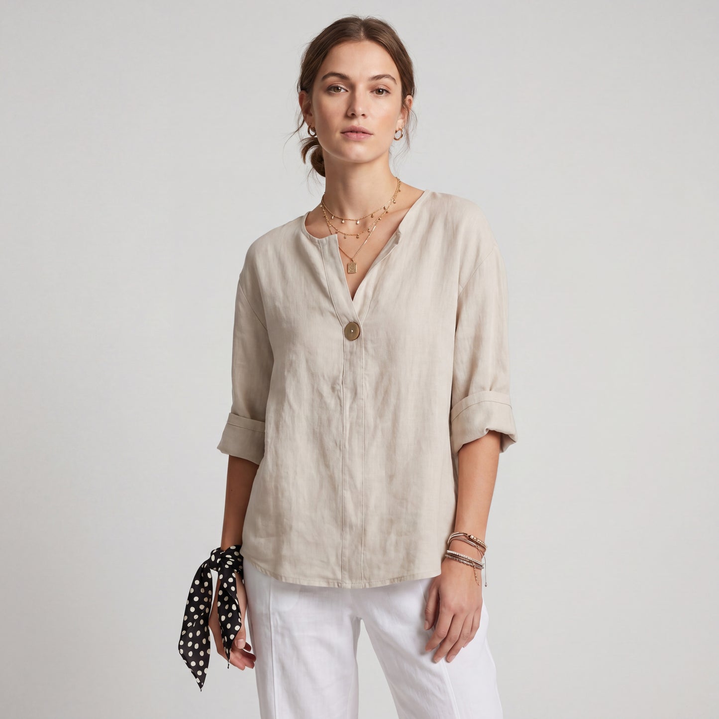 GEMMA | TOP HOLGADO CON CUELLO EN V