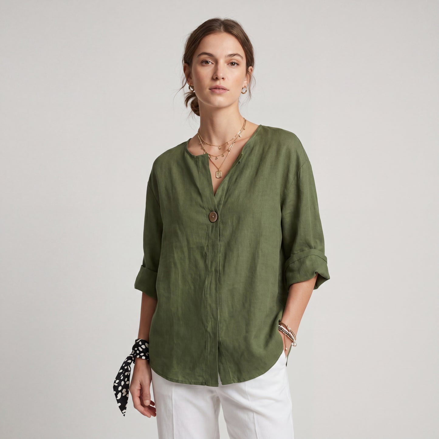 GEMMA | TOP HOLGADO CON CUELLO EN V