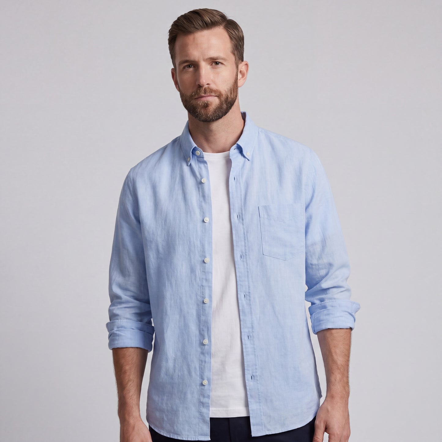 LORENZO | CAMISA DE ALGODÓN Y LINO