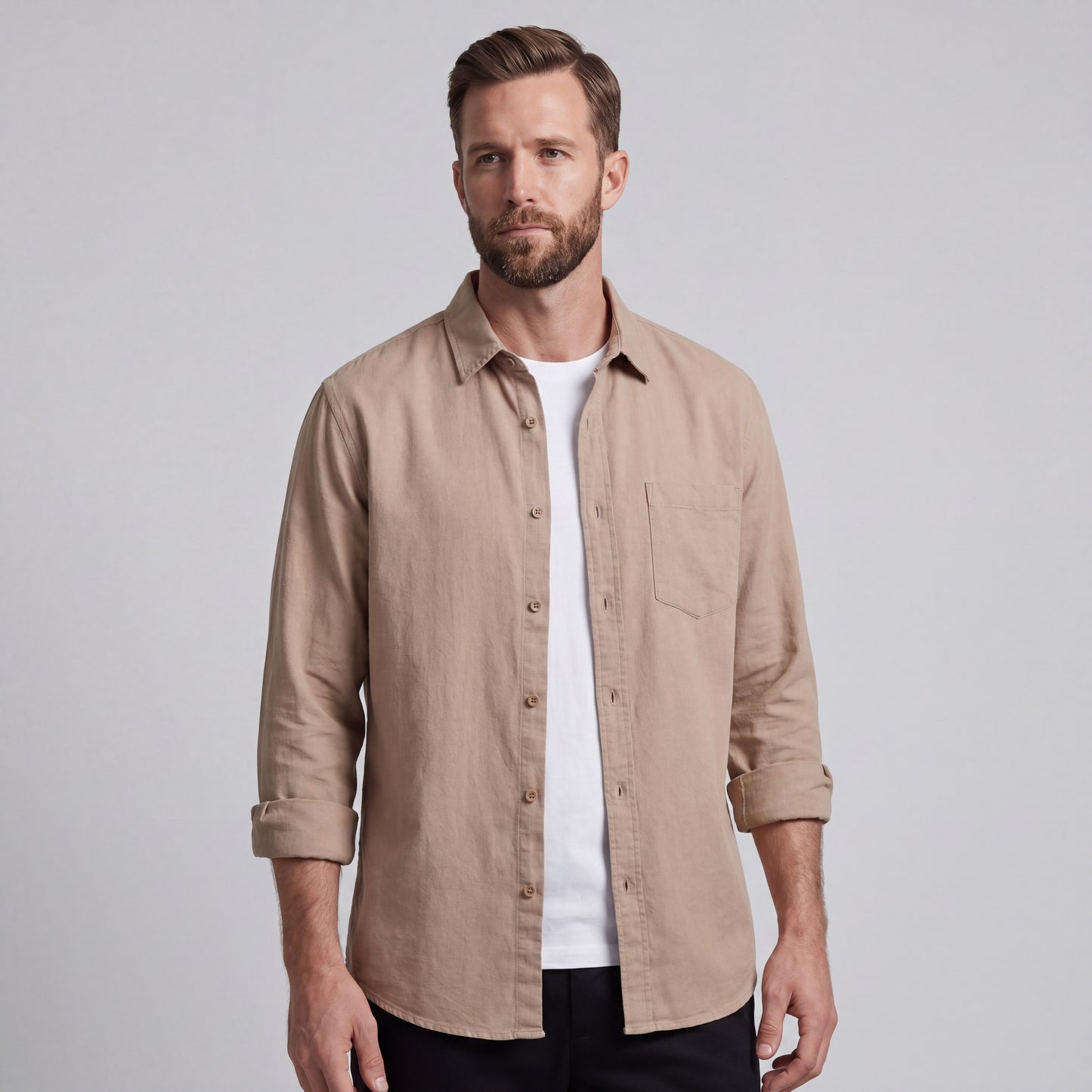 LORENZO | CAMISA DE ALGODÓN Y LINO