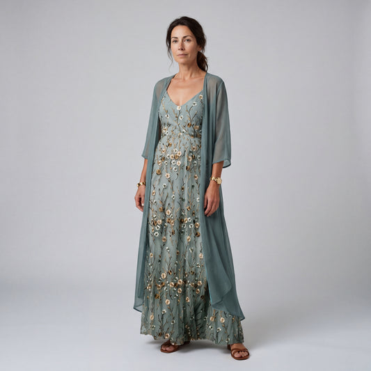 RITA | CONJUNTO DE DOS PIEZAS ELEGANTE QUE CUBRE EL VIENTRE