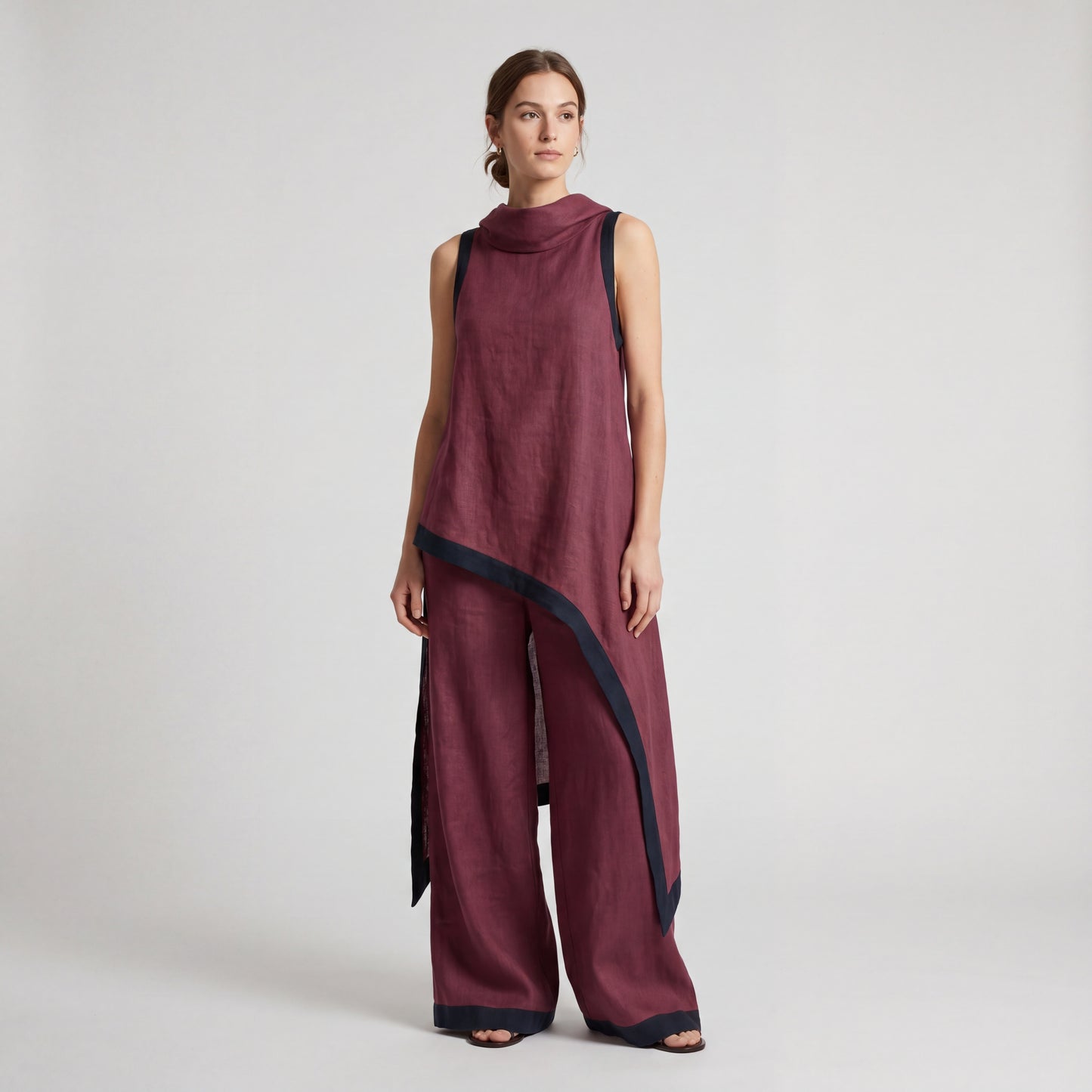LEONOR | CONJUNTO DE LINO Y ALGODÓN ELEGANTE