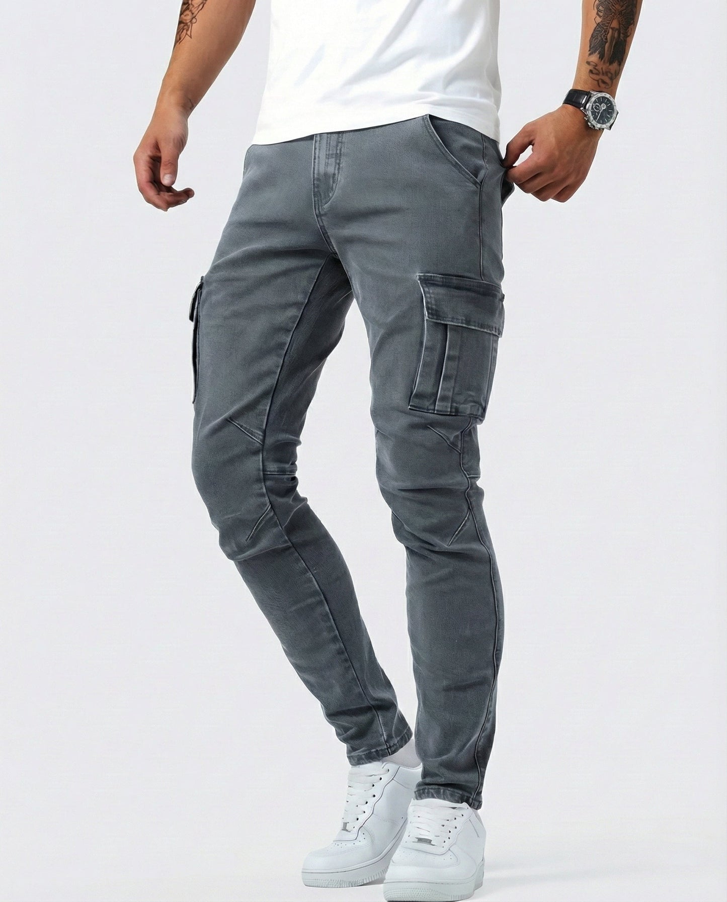 DAVID | PANTALÓN CARGO ELÁSTICO