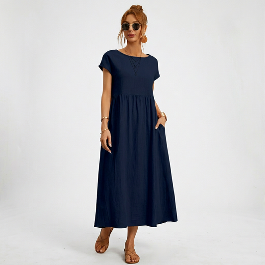 GABRIELA™ | VESTIDO MIDI FLUIDO DE ELEGANCIA ATEMPORAL