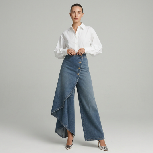 ALICIA | PANTALONES VAQUEROS CRUZADOS