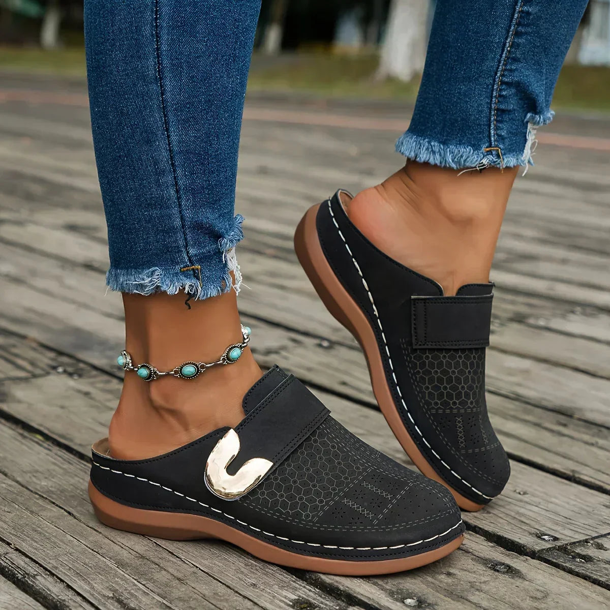 CECILIA | SANDALIAS ELEGANTE CON CUÑA Y SUJECION
