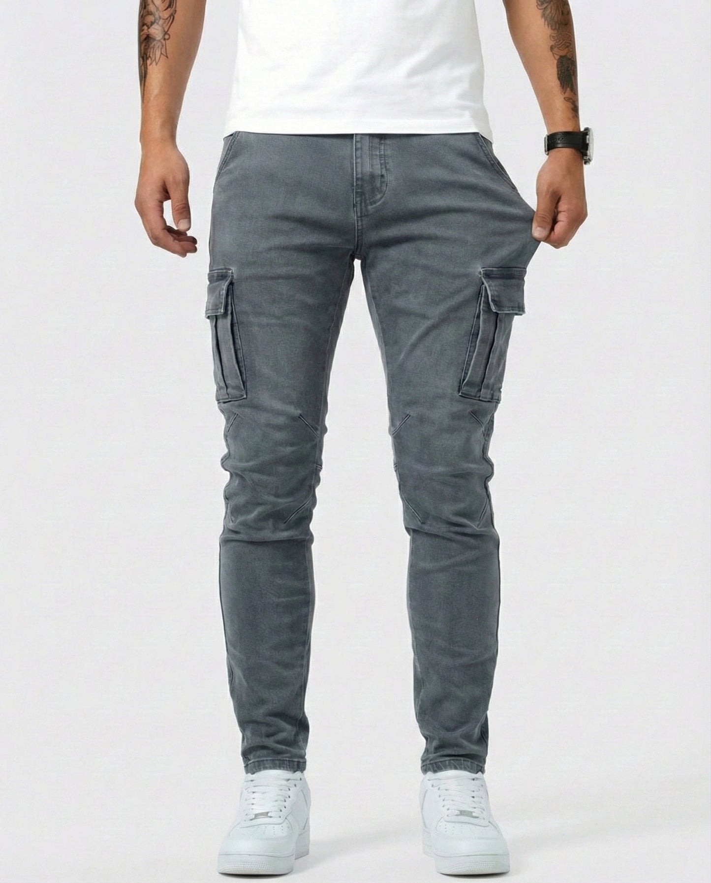 DAVID | PANTALÓN CARGO ELÁSTICO